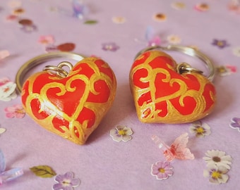 Portachiavi contenitore a forma di cuore della leggenda di Zelda