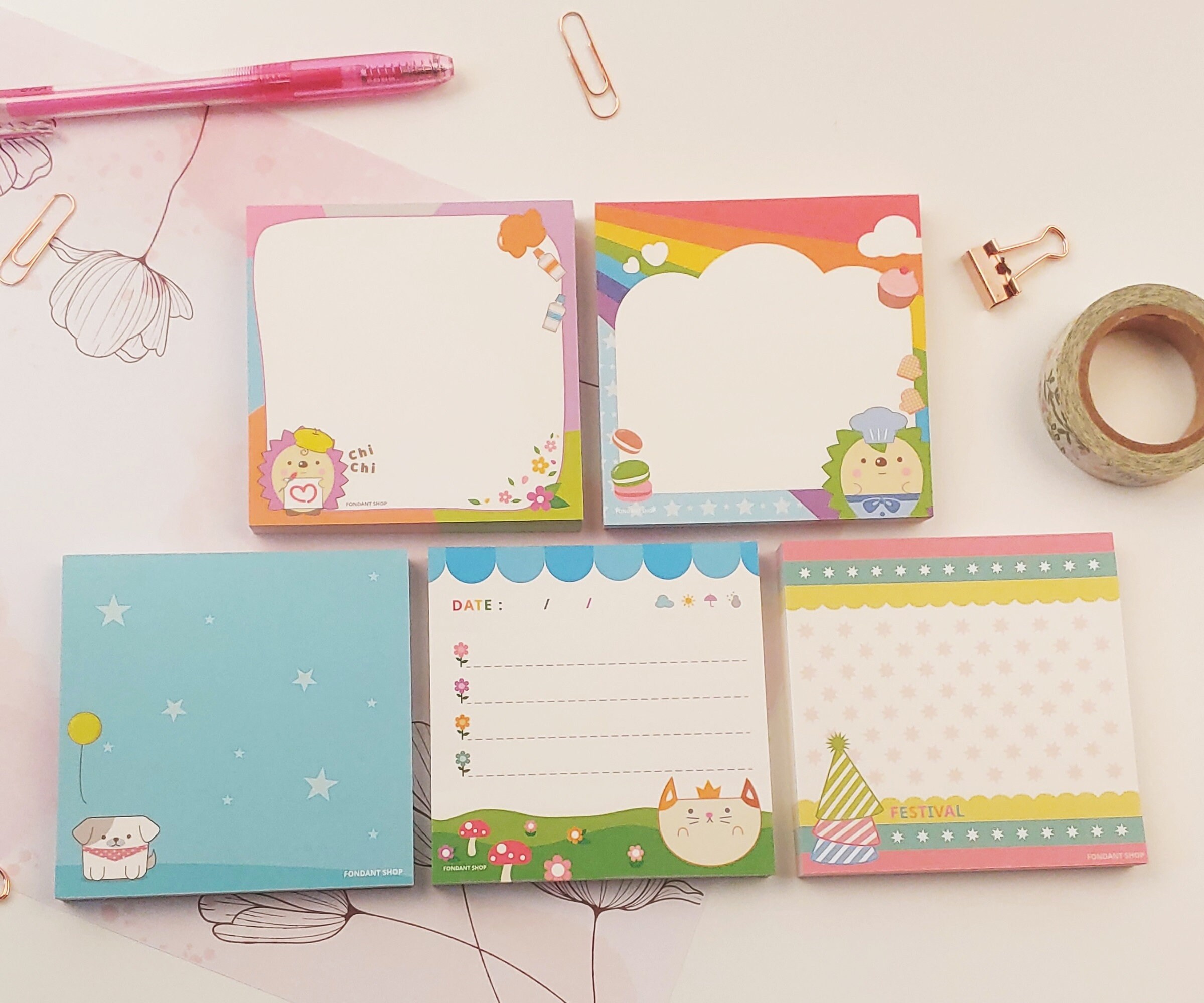 Cute Notepad/ Simple Craft Paper/ Notes /Reminder Notes/Memo Etsy