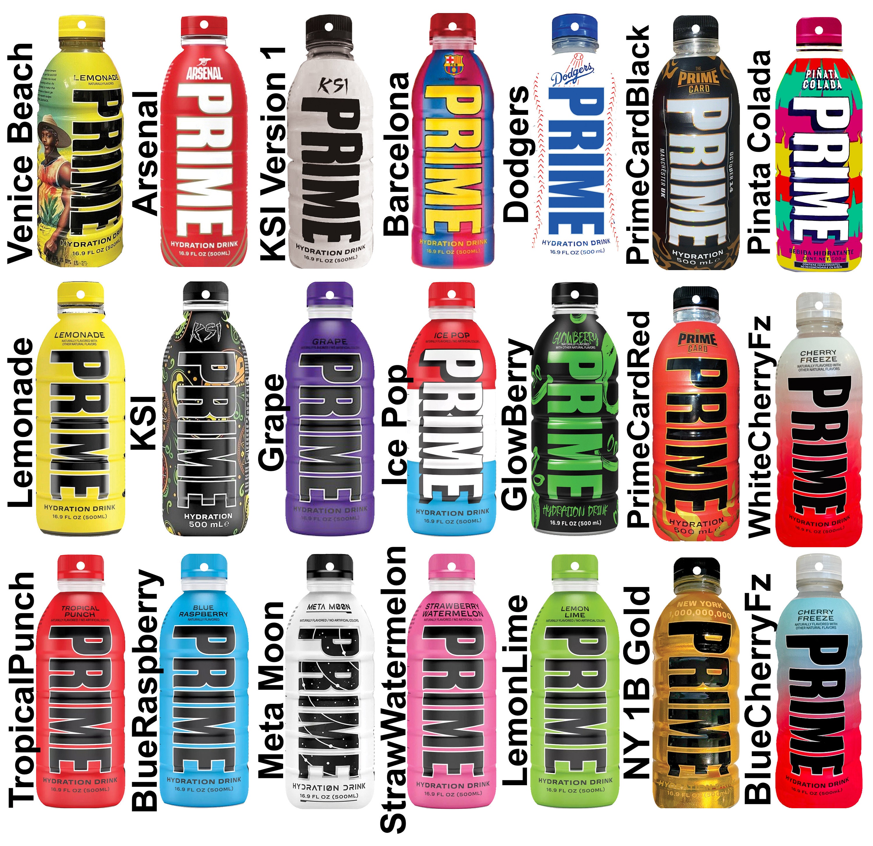 Prime Keychain | Backpack Clip | Bottle Shape Keychains | Birthday