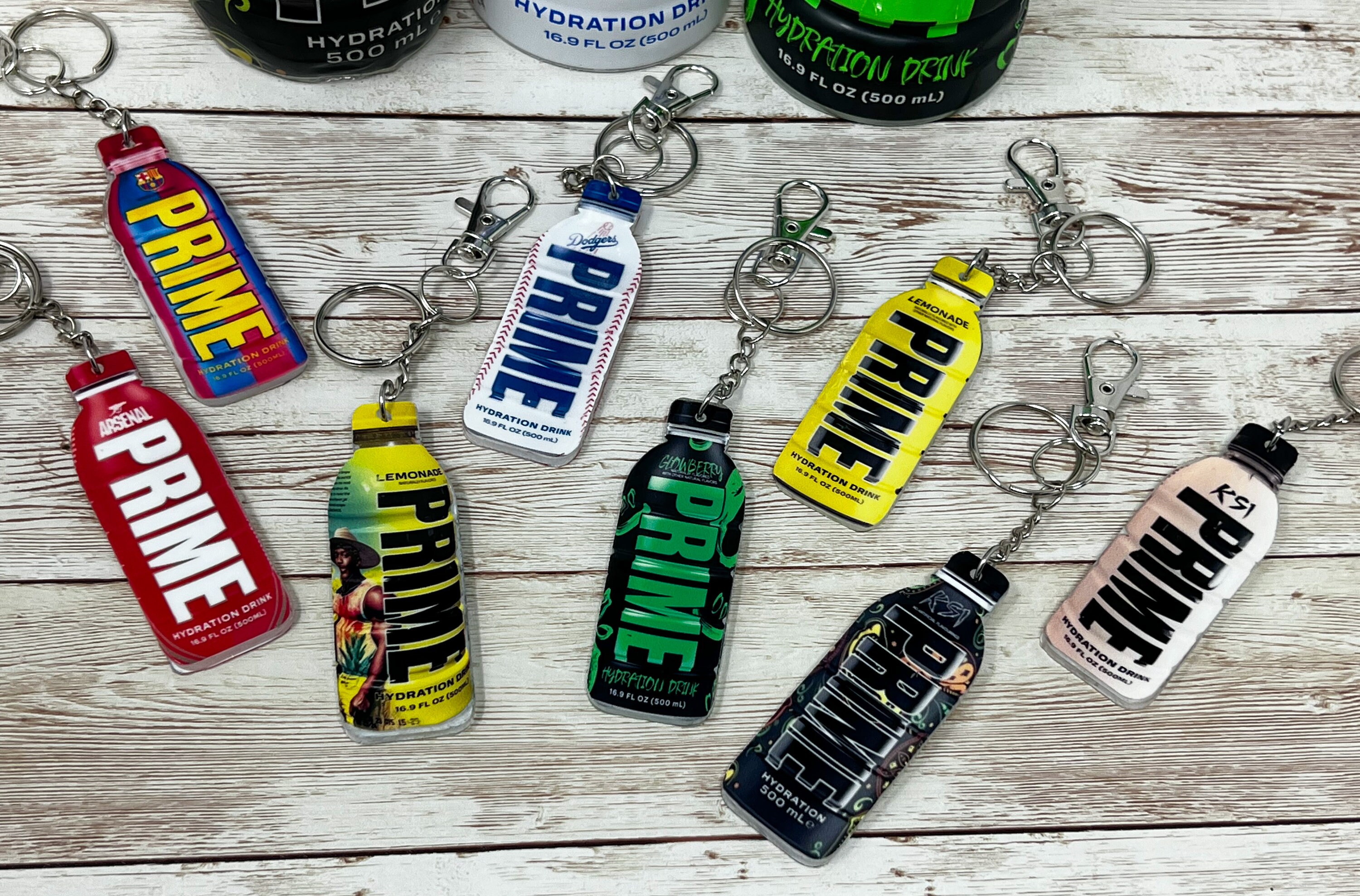 Prime Keychain | Backpack Clip | Bottle Shape Keychains | Birthday ...