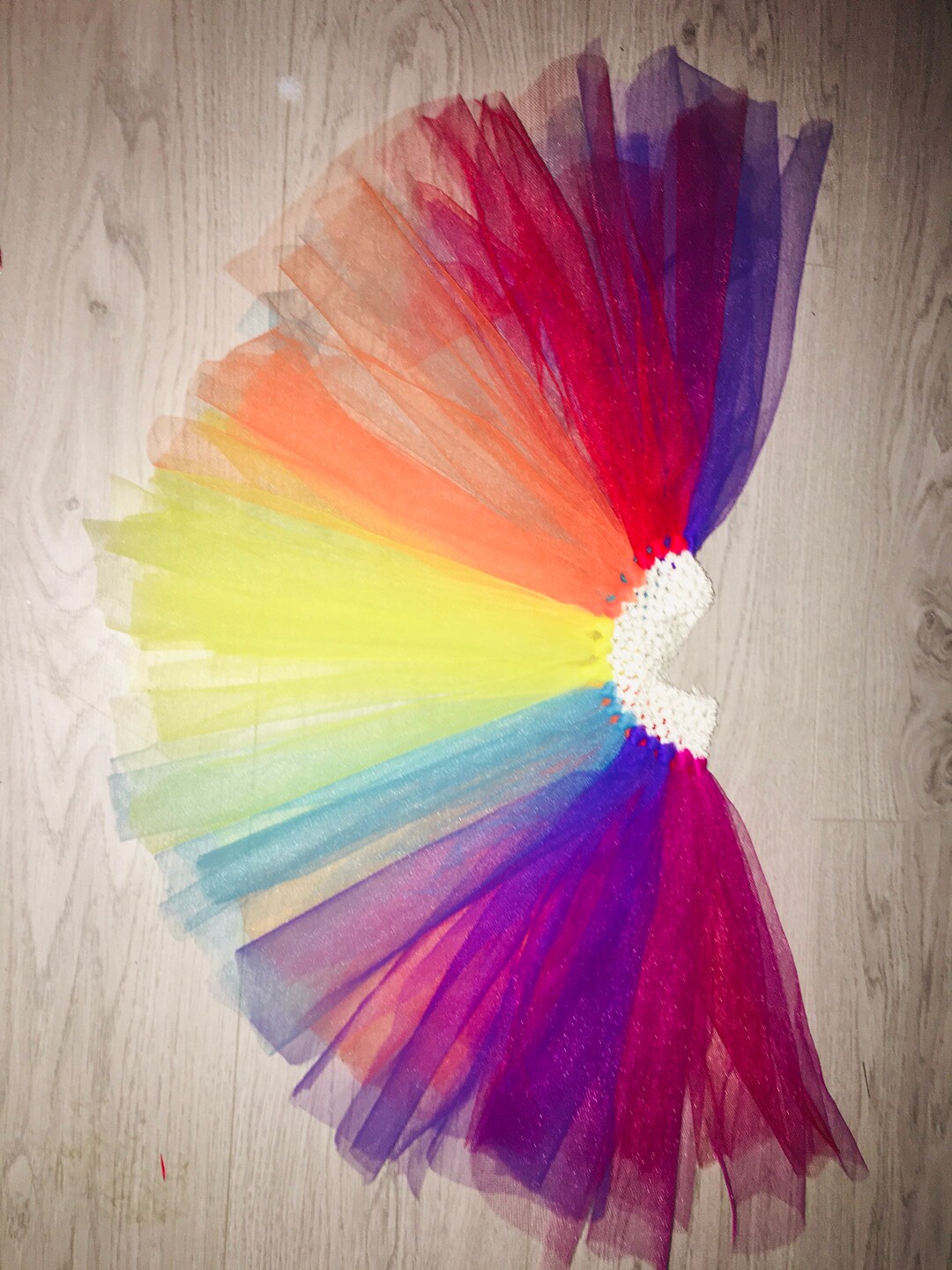 Baby Girl Toddler Girls Bright Colourful Rainbow Skirt Rainbow Handmade