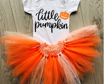 Baby Girl Toddler Halloween Pumpkin Tutu Outfit, Halloween Pumpkin Fancy Dress Costume, Halloween Tutu Costume