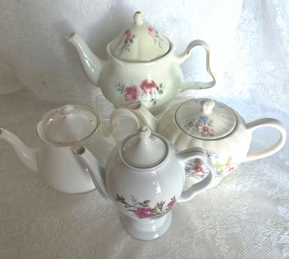 Teapot Collection: Global Mismatched Teaware for Tea Parties and Decor, Bridal Tea Party