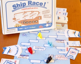 ShipRace! DELUXE - The Card Board Game | Family Game | Children's Games | Christmas Gift | Toys