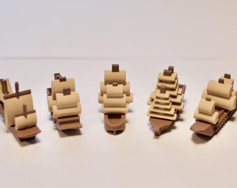 ShipRace! COLLECTIBLE Five Game Pieces