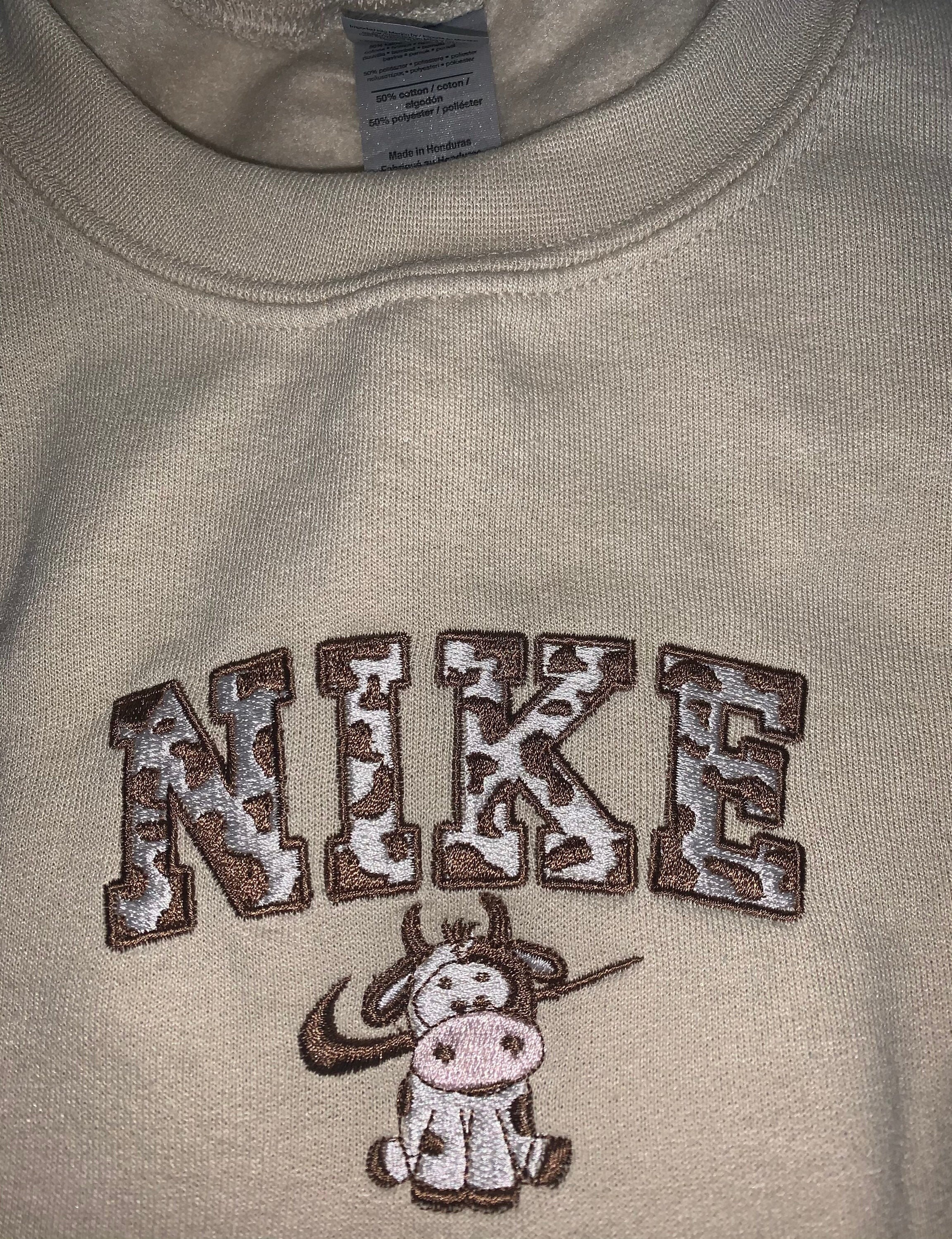 Nike Inspired Cow Swoosh Sweatshirt
