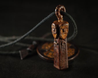 Svantevit / Slavic Leather Necklace / Slavic Pendant / Leather Necklace / Tribal Jewellery / Slavic Jewellery / Pagan Jewellery / Svetovid