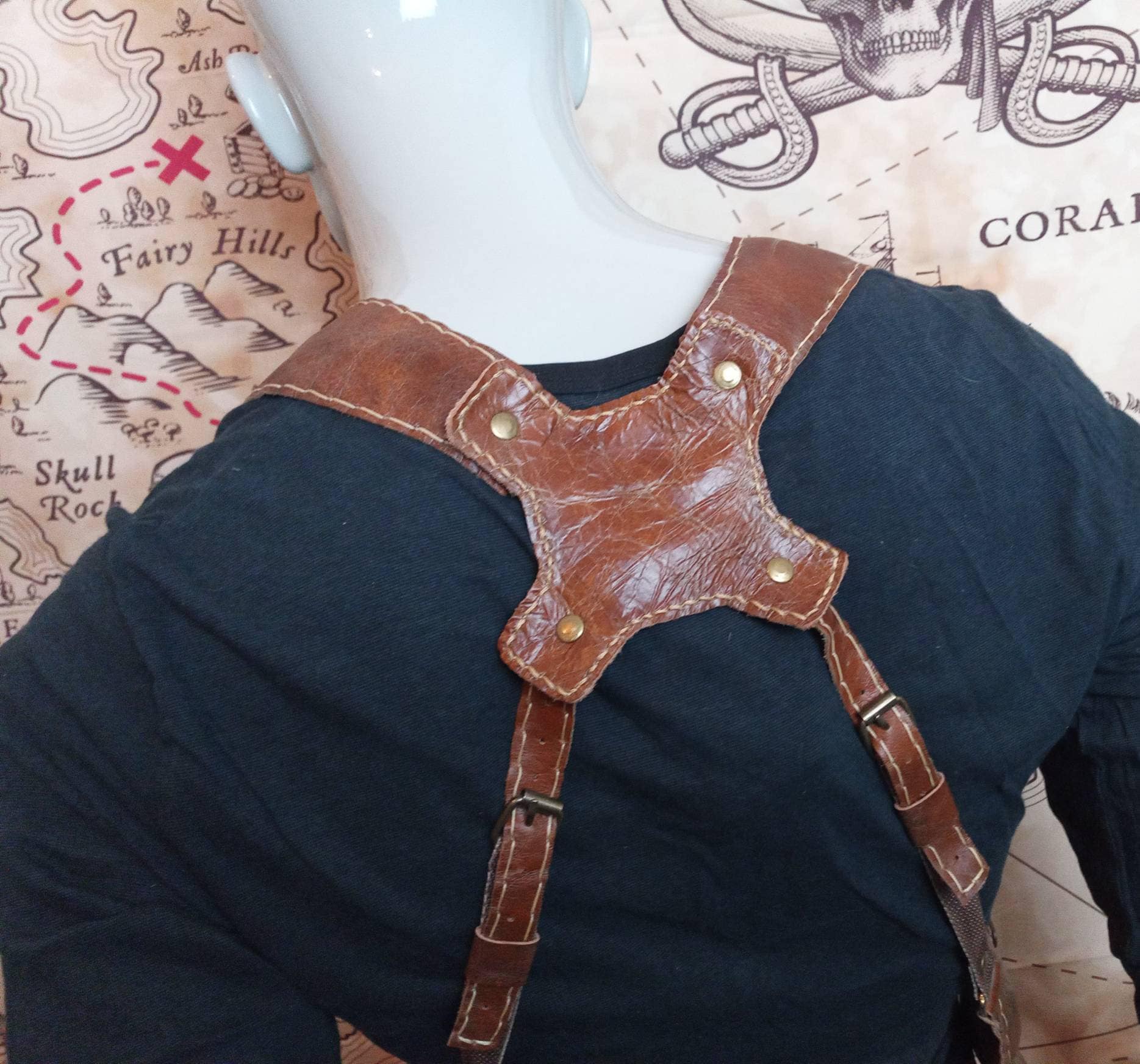 Uncharted 4 Gun Holster a Thief's End Over Arm Gun Belt Etsy UK