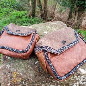 Belt bag cosplay leather medieval belt bags ammo spell potion purse bag adventure skyrim ren fair medieval larp fantasy dead by daylight image 1