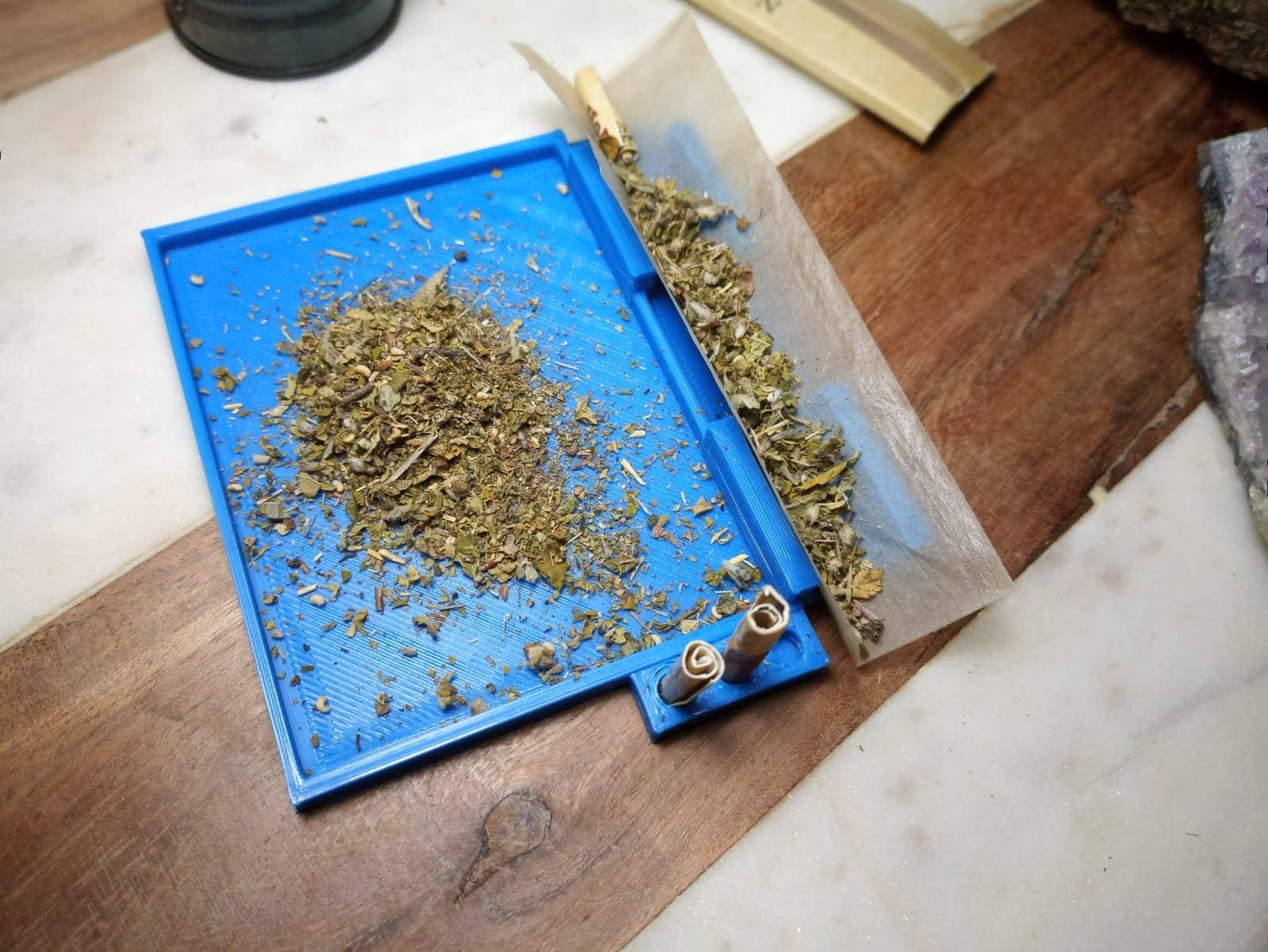 Weed rolling tray joint gift him or her smoking accessories cigarette rolling tray and roach holder easy roll Christmas stoner gifts him her