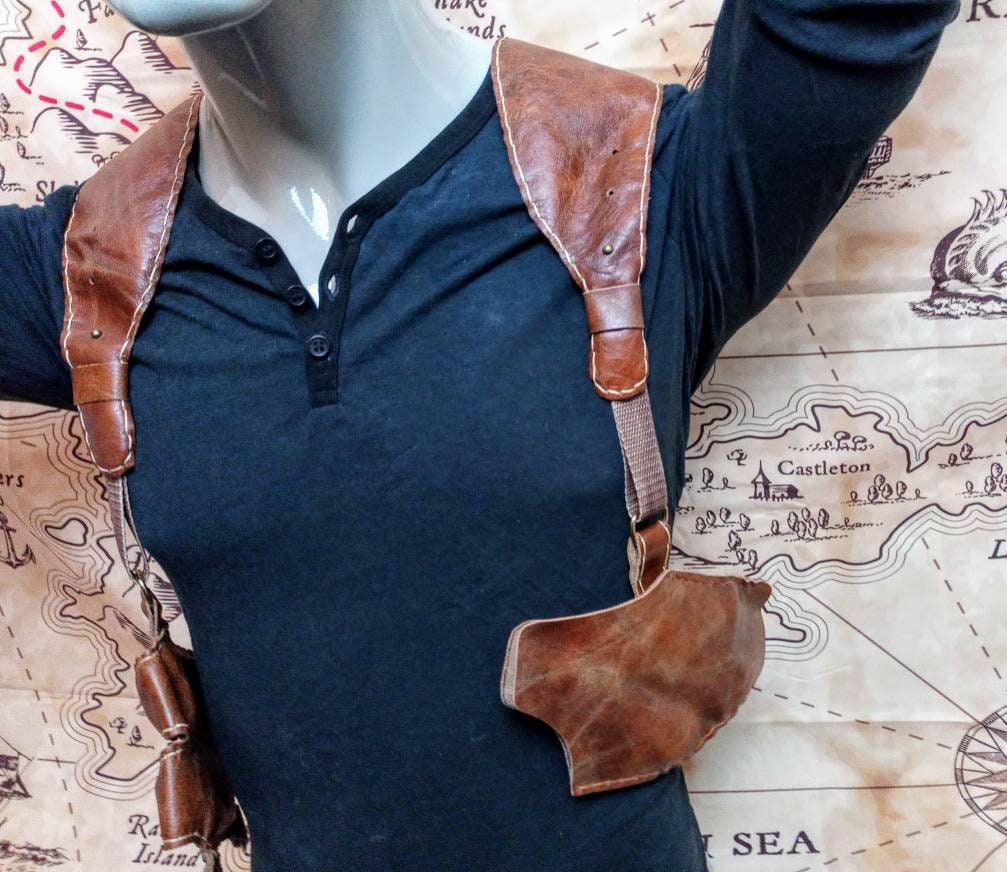 Uncharted 4 Gun Holster a Thief's End Over Arm Gun Belt Etsy UK