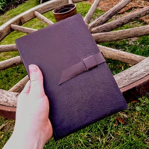 redemption of King Arthur journal, r d r 2, dead red leather sketchbook