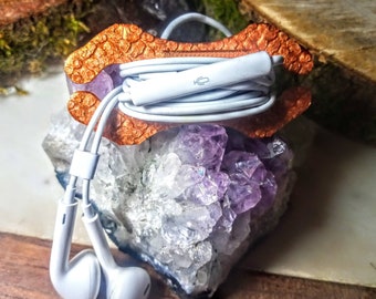 Stocking filler Headphone wrap ear phone protector , untangler keep untangled wire wrap