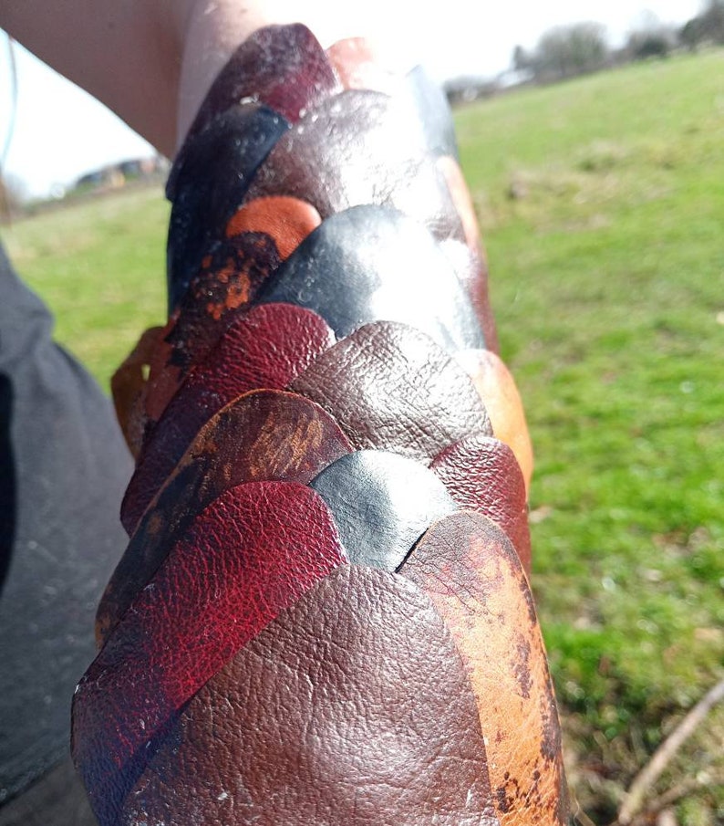 Medieval Wrist Armour Braces Leather Vambraces Wrist Guards Etsy