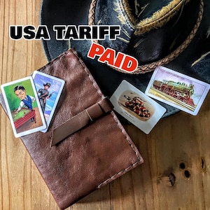 Arthurs journal DUST COVER ONLY slip cover A5 2.5cm thick refillable note pad custom size  rustic boho