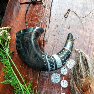 Arthur Morgan bison horn talisman trinkets REAL HORN cosplay rdr2 cores prop satchel add on legendary bison horn only