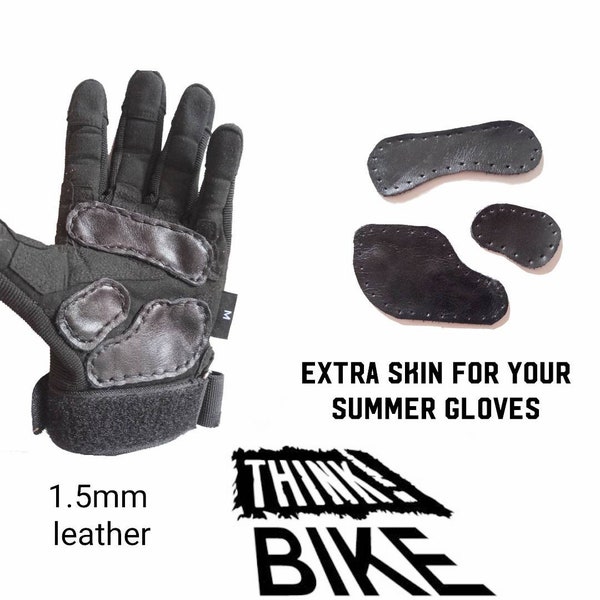 Motorcycle glove extra skin palm saver skin summer motorbike extra safety skin scooter gloves extra skin moped safety think bike