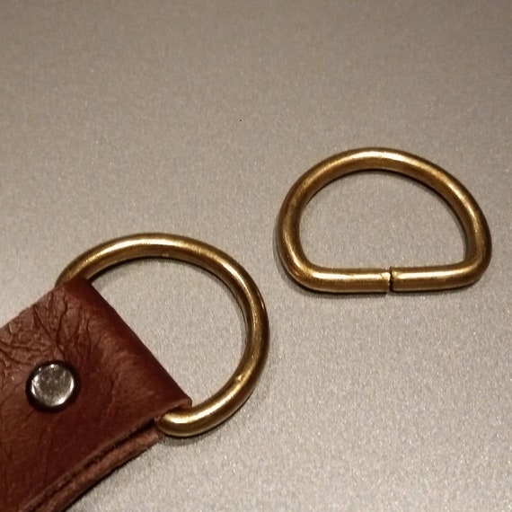 25mm Brass D Rings for Bags Purses Key Ring Clips Bag Etsy UK