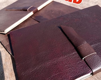 Arthur&#39;s journal  red dead leather gift blank pages leather journal distressed leather redemption gift her him replica Johns Marston