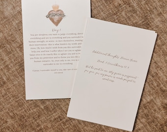 Surrender Novena Cards- DIGITAL DOWNLOAD