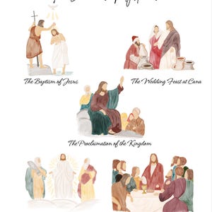 Mysteries of the Rosary Wall Art- DIGITAL DOWNLOAD - Etsy