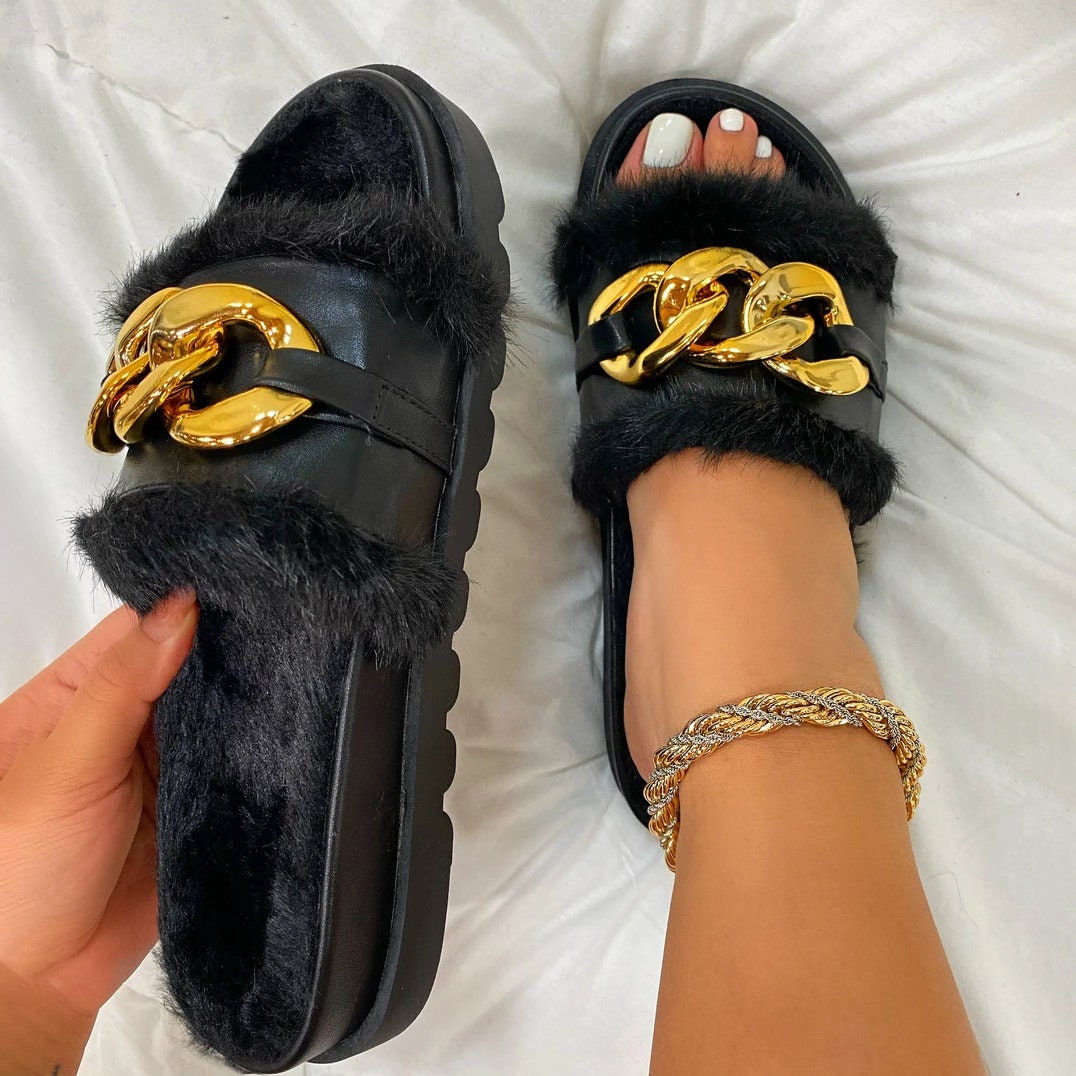 Lv Furry Slippers