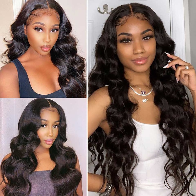 Body Wave Lace Front Wig 13x4 Transparent Human Hair Wigs For Women 4x4