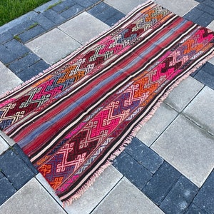 Kilim Runner Rug, 5.5 x 2.2 ft, Runner Kilim Rug, Turkish Kilim Rug, Vintage Kilim Rug, Bohemian Kilim Rug, Decorative Kilim Rug, 236