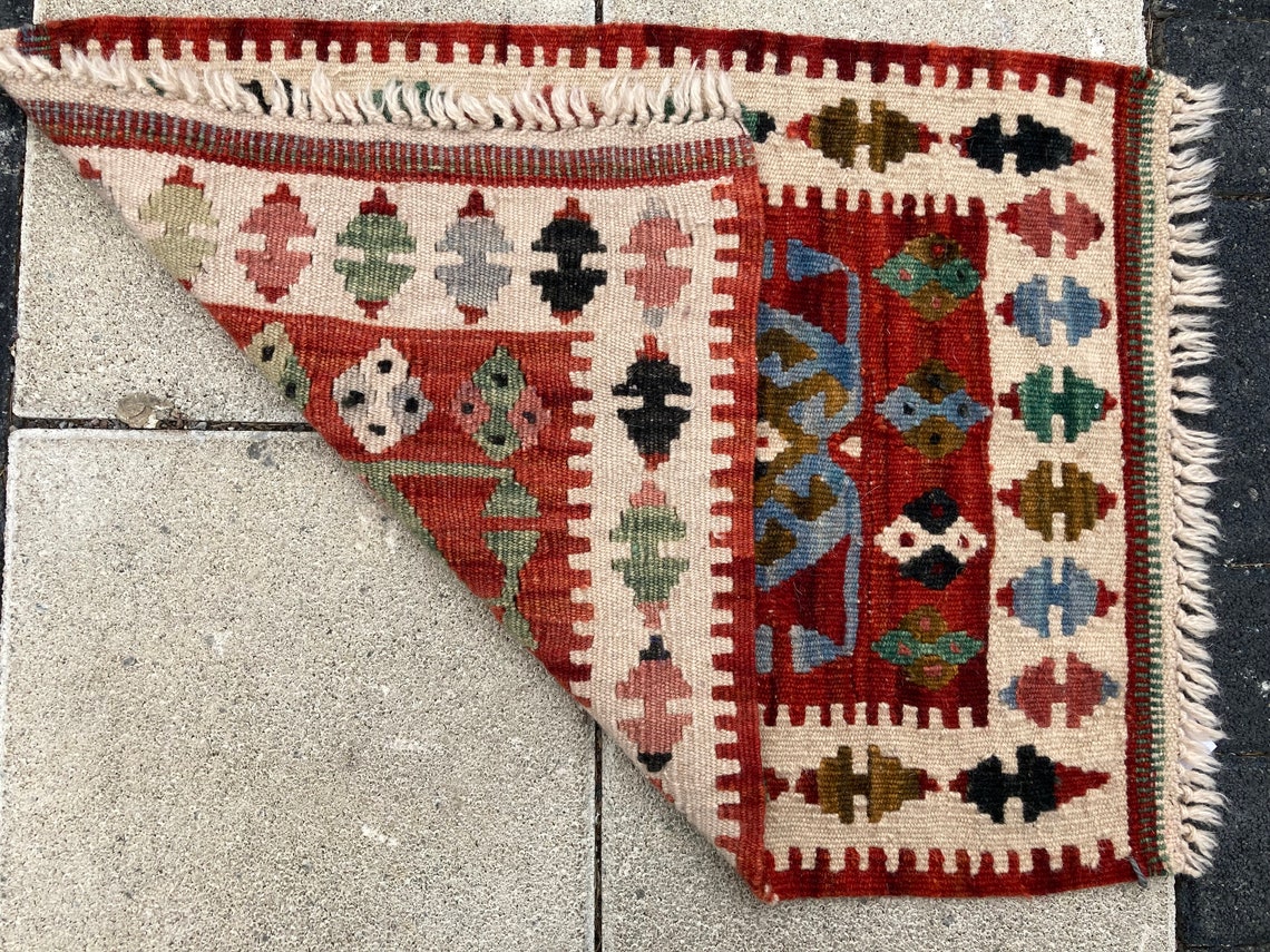 Small Kilim Rug 1.5 x 2.0 ft Door Mat Kilim Anatolian Kilim Etsy