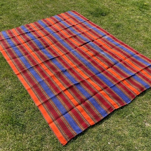 Big Size Turkish Kilim Rug , 8x6 ft , Kilim Rug , Vintage Kilim Rug , Vintage Rug , Handmade Kilim , Home Decor , Bohemian 58