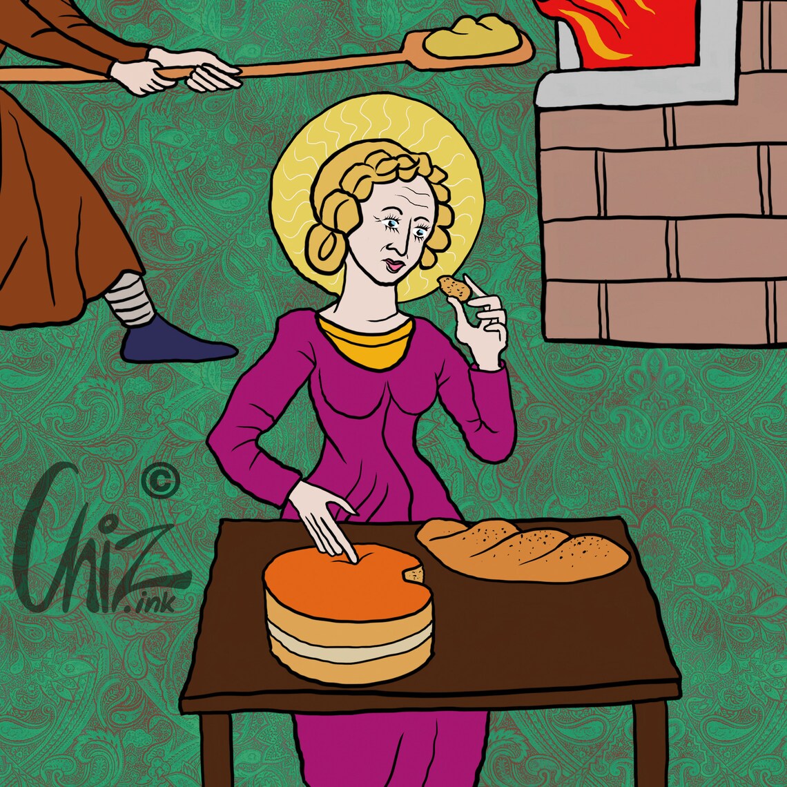 St Rudel the Patron Saint of Bakers and Pastry Makers Etsy UK