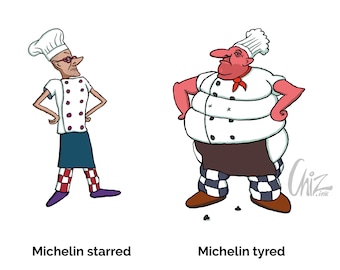 Greeting Card - Michelin Chefs Card: Humorous Foodie Gift