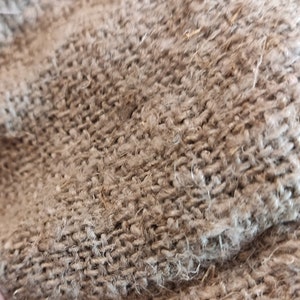 PURE Medium weight linen fabric by the yard meter natural 150 cm width 400gsm 200gsm upholstery curtains sewing extra heavy gauze sack image 3