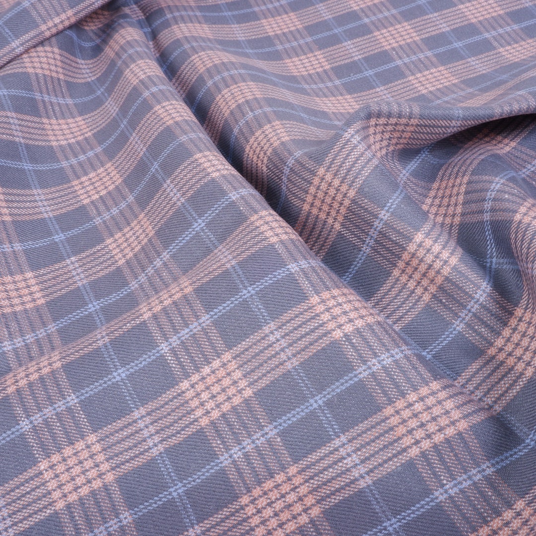 Classic Checks Grey An, TWILL Weave Heavyweight Upholstery Sturdy ...