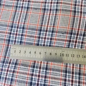 Classic Tartan linen fabric medium weight linen fabric black checks flax sewing gingham flax fabric soft linen fabric cloth by meter unique