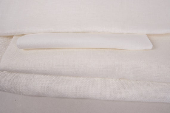 PURE Tessuto di lino di peso medio tagliato su misura al metro