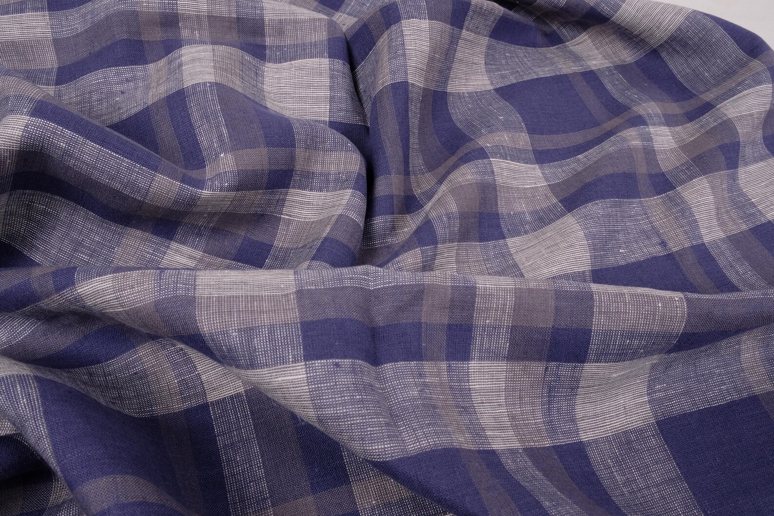 PURE Purple Medium Weight Linen Fabric by the Yard by the Etsy