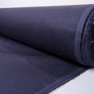 Linen blend fabric  for upholstery  Heavy weight linen fabric blue heavyweight fabric for upholstery fabric sturdy thermofix