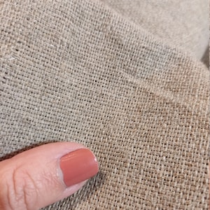 PURE Medium weight linen fabric by the yard meter natural 150 cm width 400gsm 200gsm upholstery curtains sewing extra heavy gauze sack image 7