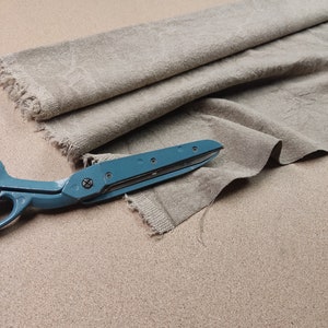 EXTRA Heavy weight linen fabric yard by the meter  100 cm width 400 gsm  heavyweight upholstery grain sack natural dense canvas