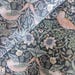 LINEN PRINT BIRD Heavy Weight Linen Fabric Toile Upholstery Natural ...