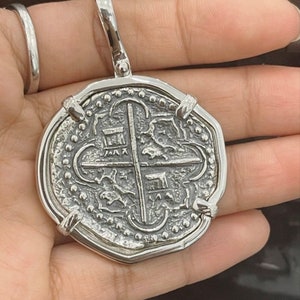 Atocha Shipwreck Silver Coin Pendant: Mel Fisher Treasure