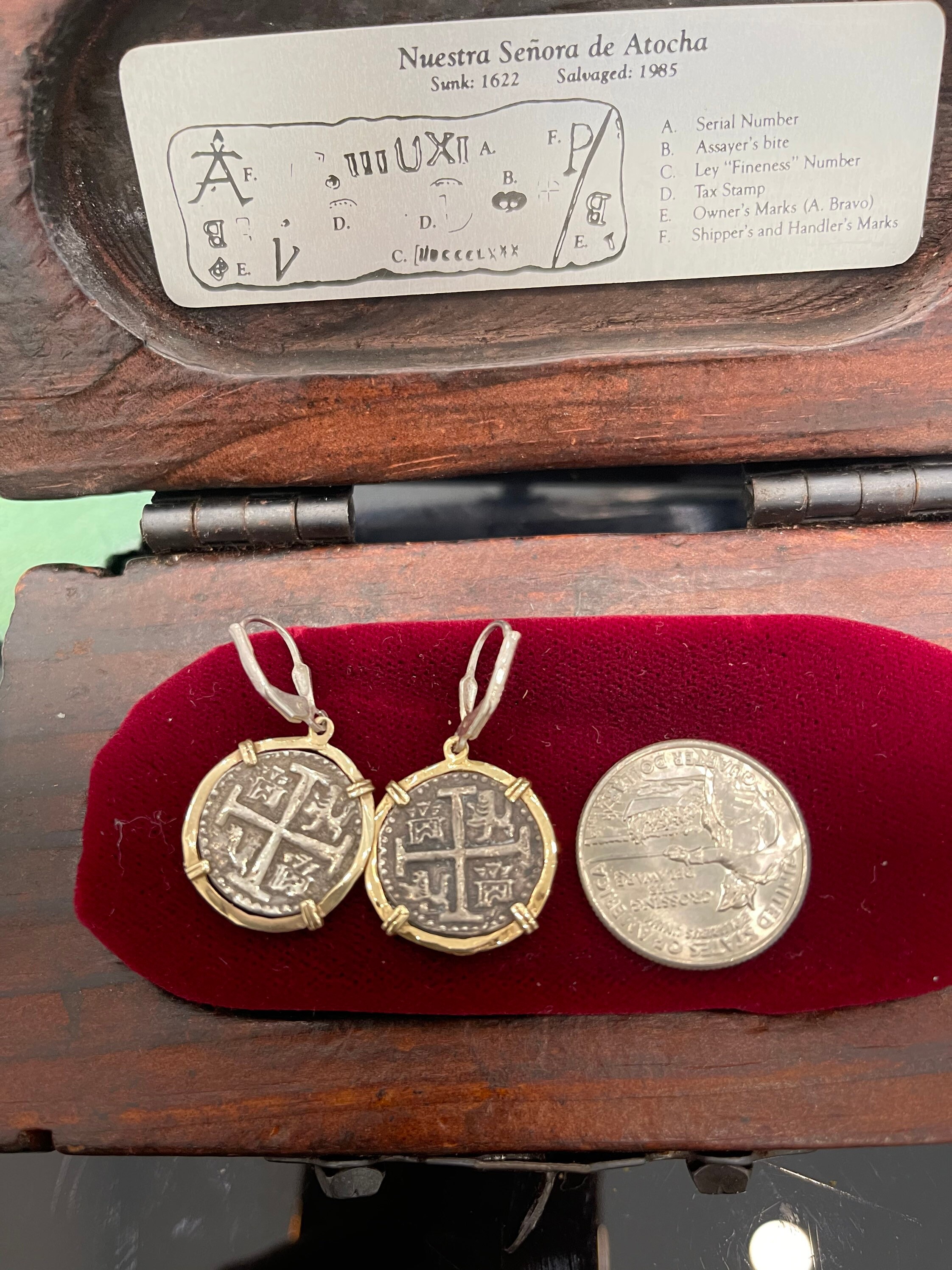Nordlust Schmuck ATOCHA Münzanhänger Aus 925 Sterlingsilber – Versunkener Schatz, Handgemacht In Den USA Nordlust Maritim Schmuck