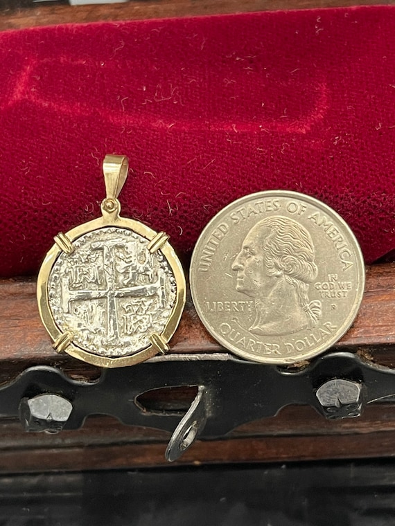 Atocha Shipwreck Treasure Mel Fisher Silver Coin Pendant in