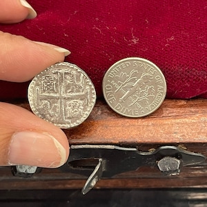 Atocha Shipwreck Silver Coin: Mel Fisher Treasure, Certificate Included