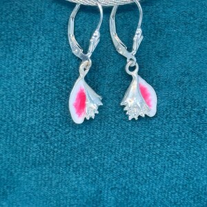 925 sterling silver handmade conch shell pendant