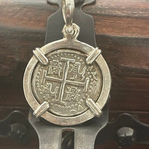 Atocha Shipwreck Silver Coin Pendant: Mel Fisher Treasure