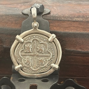 Atocha Shipwreck Silver Coin Pendant: Mel Fisher Treasure