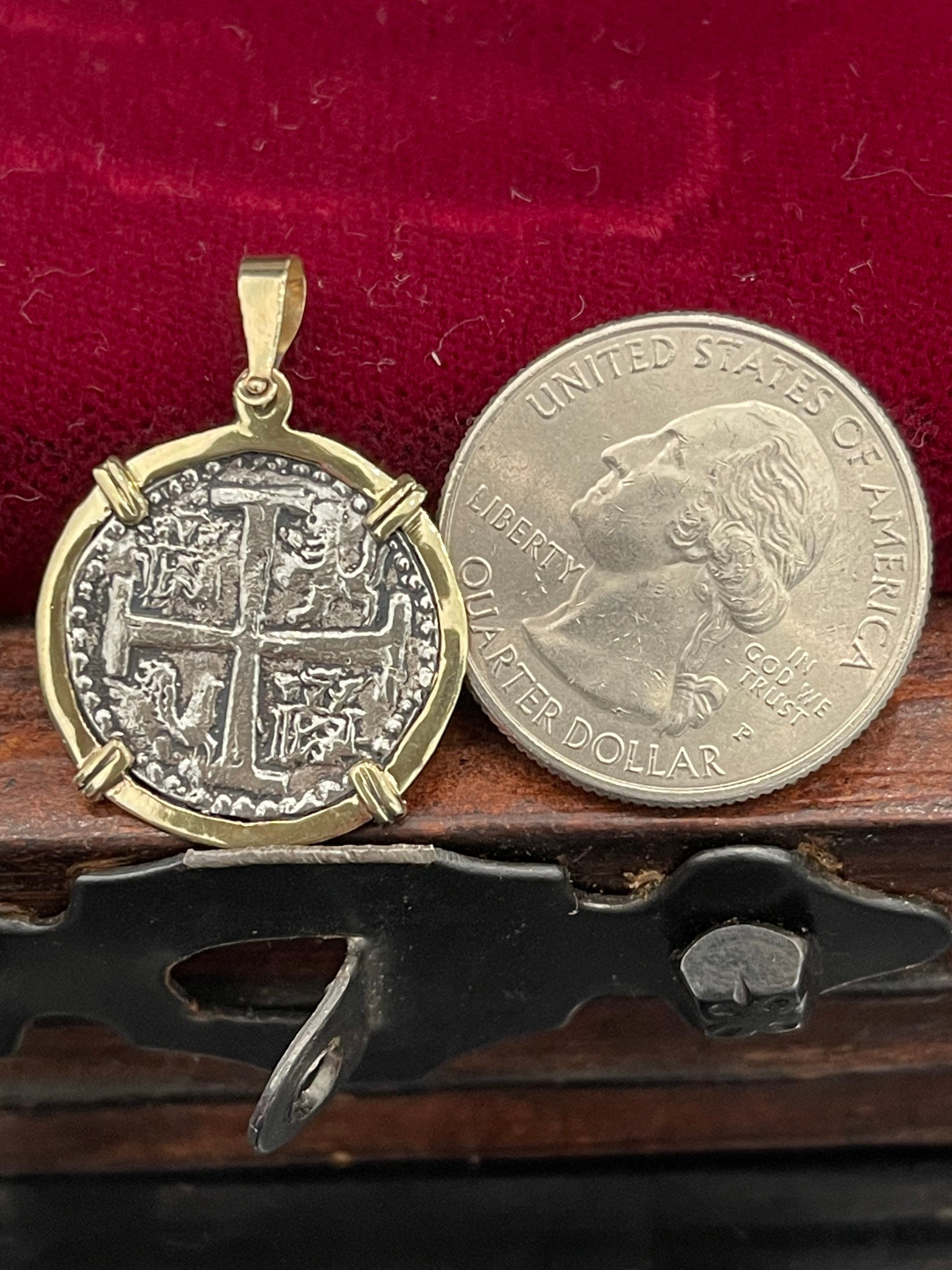 Atocha Shipwreck Treasure Mel Fisher Silver Coin Pendant in - Etsy