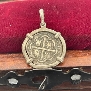 Atocha Shipwreck Silver Coin Pendant: Mel Fisher Treasure